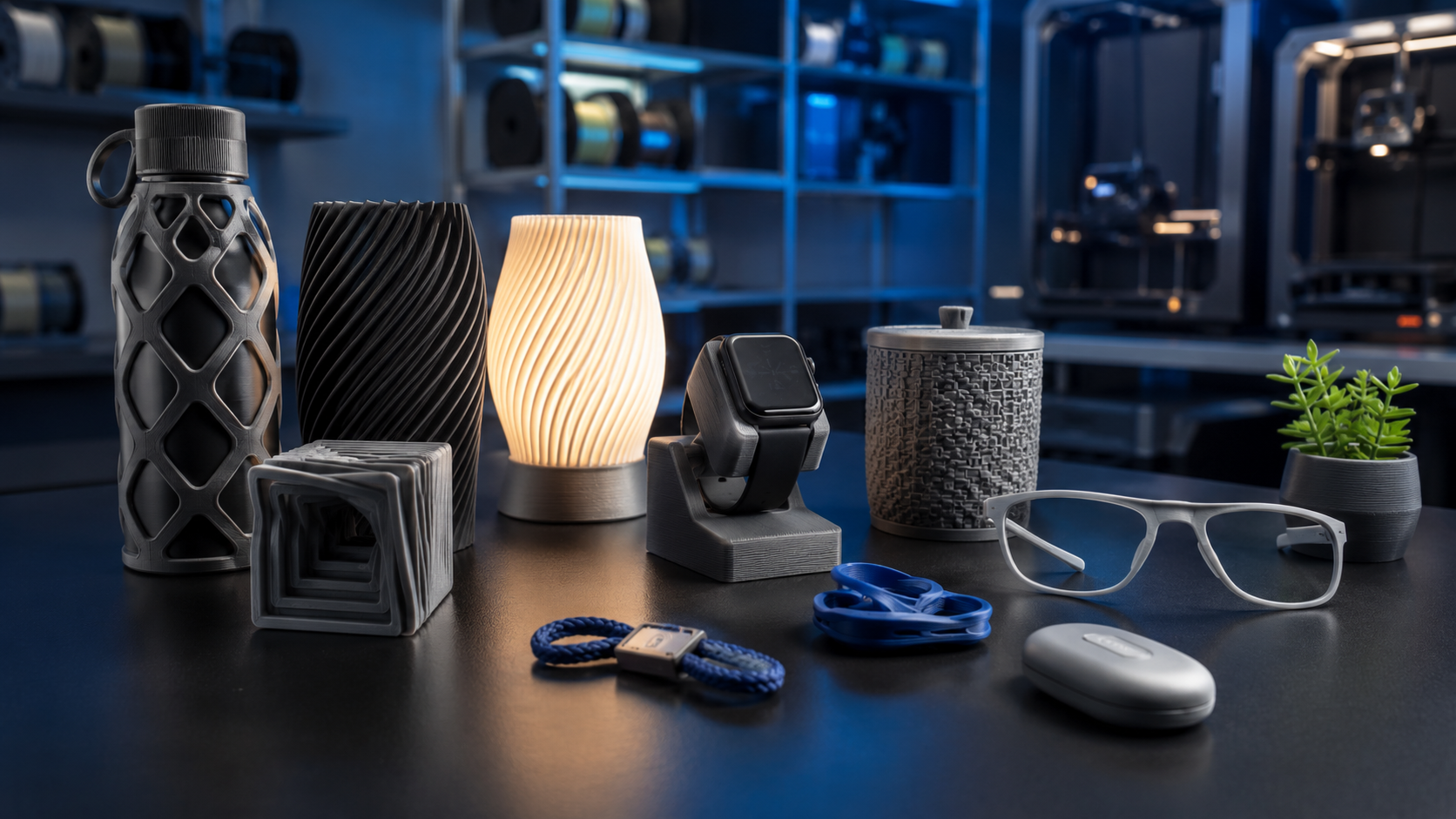 Representative consumer products with varied colors and surface textures