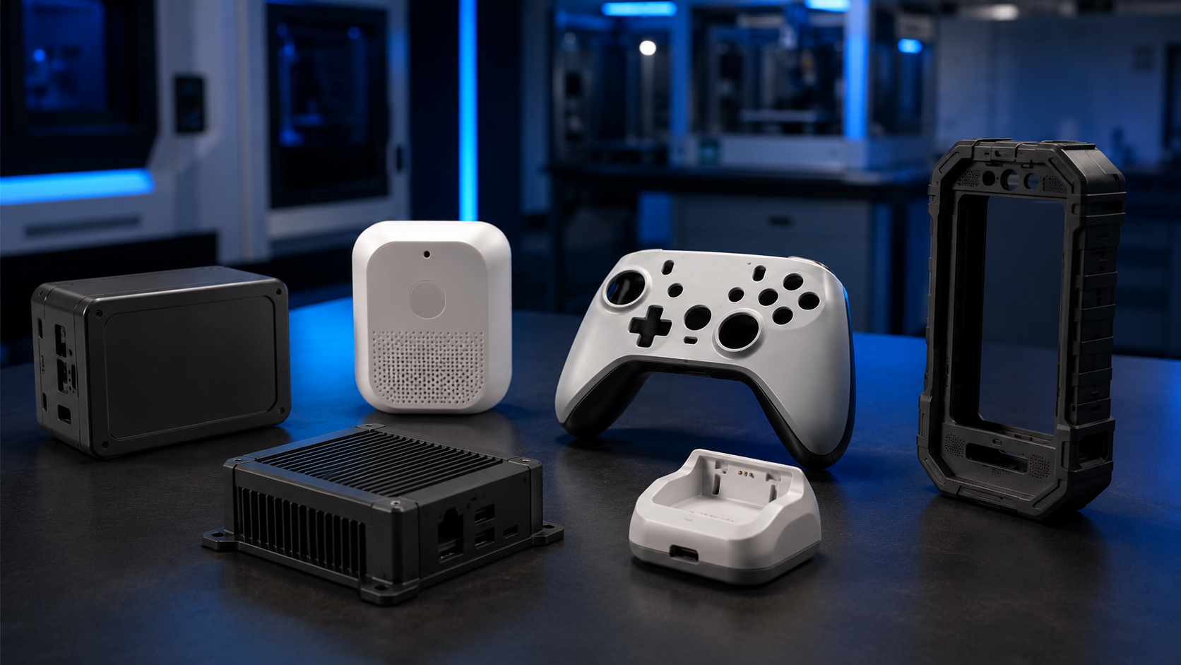 Representative assembled electronics products and protective housings