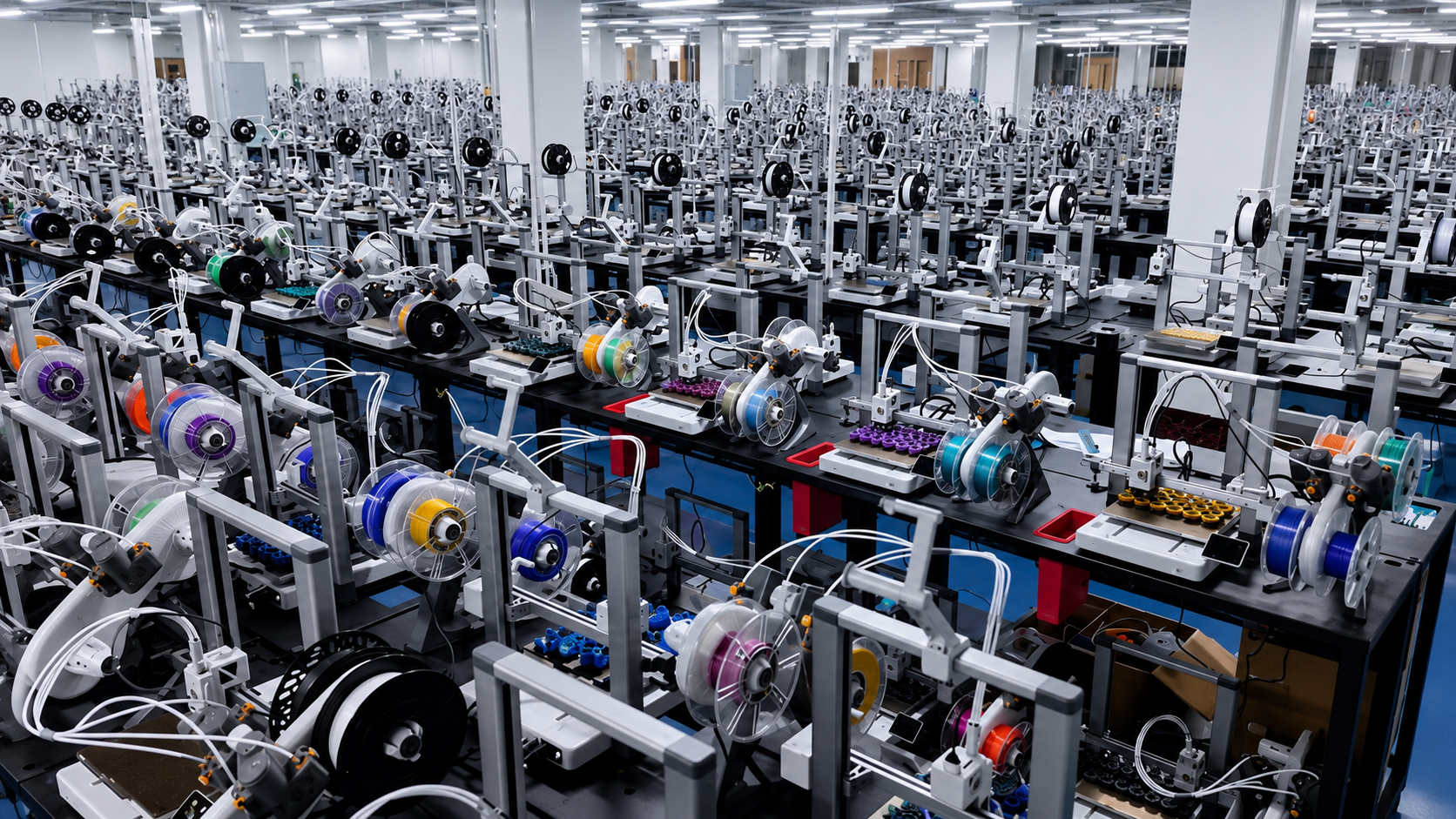 Representative large-scale FDM production environment