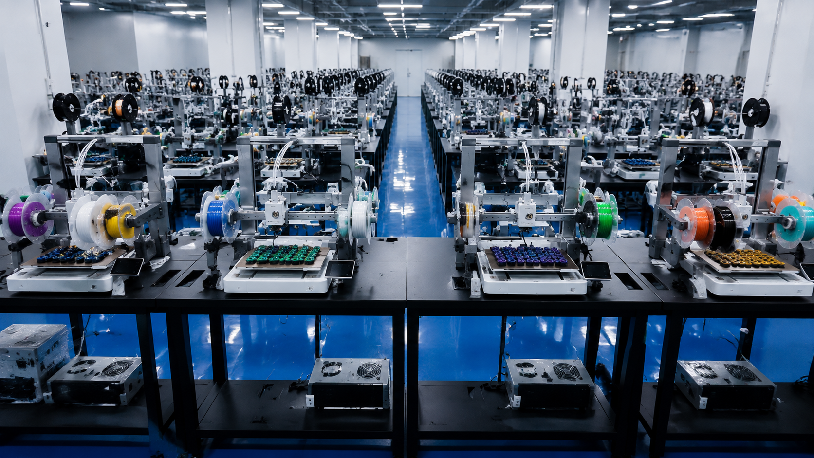Representative FDM equipment supplied with varied production materials