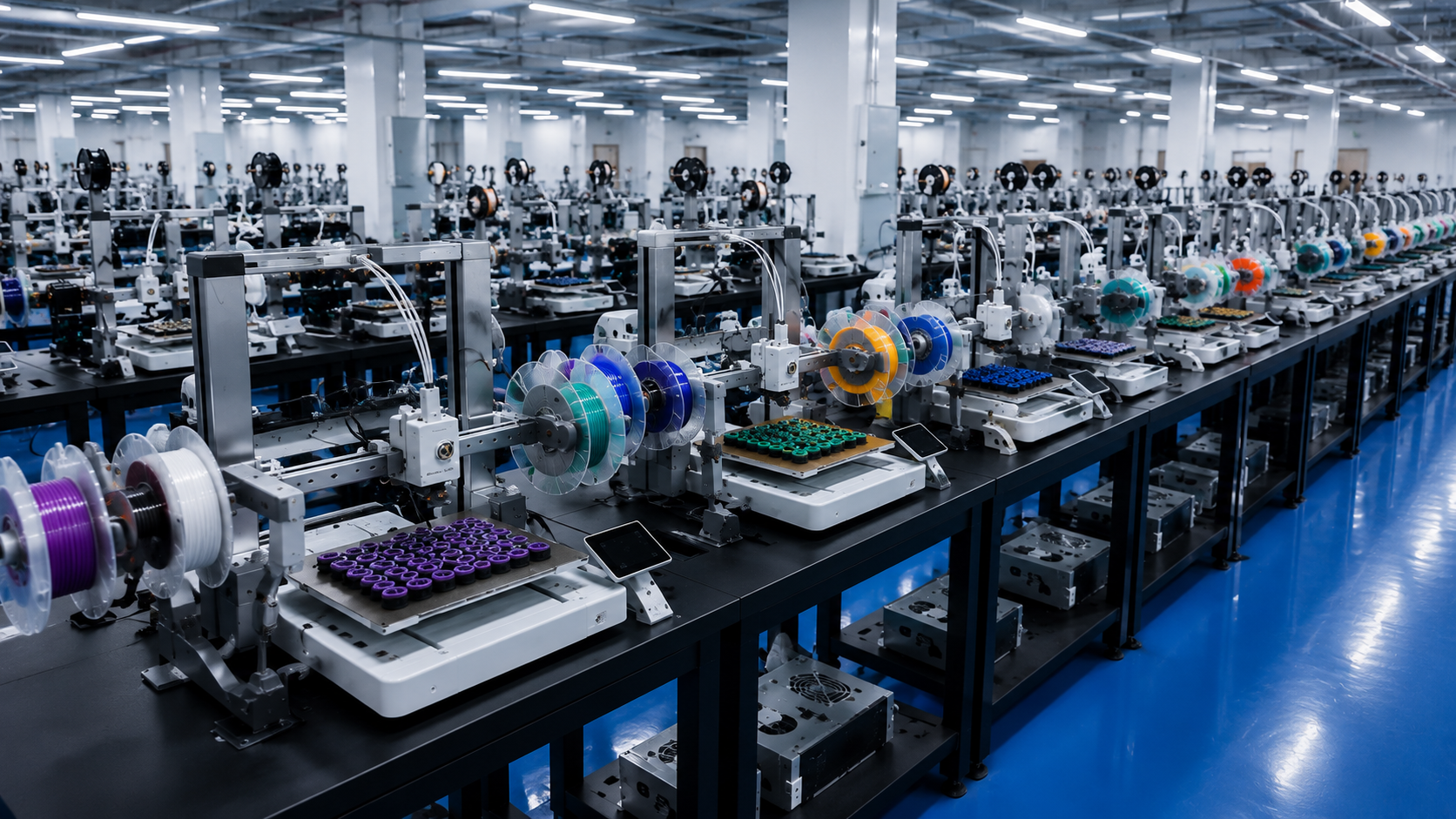Representative multi-color FDM production with varied filament colors